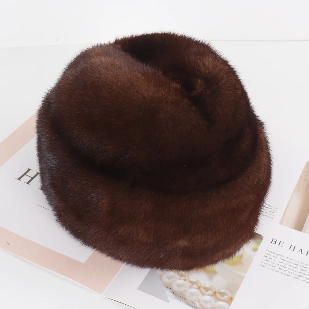 Новая зимняя шапка бомбер роскошные качественные шапки из натурального меха