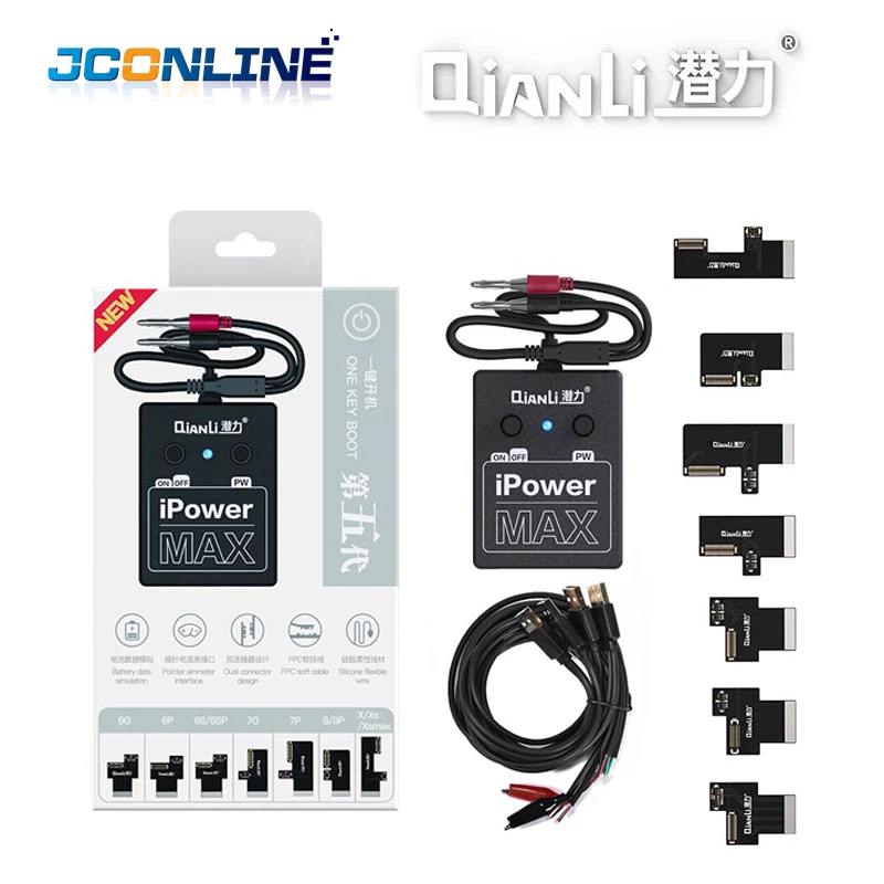 Блок питания QIANLI ipower MAX Pro для IPHONE XSMAX XS X 8P 8G 7P 7G 6SP 6S 6P 6G|Детали и аксессуары