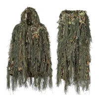 military tactical adult ghillie suit outdoor hunting sports 3d bionic leaf camouflage uniform cs game entertainment accessories