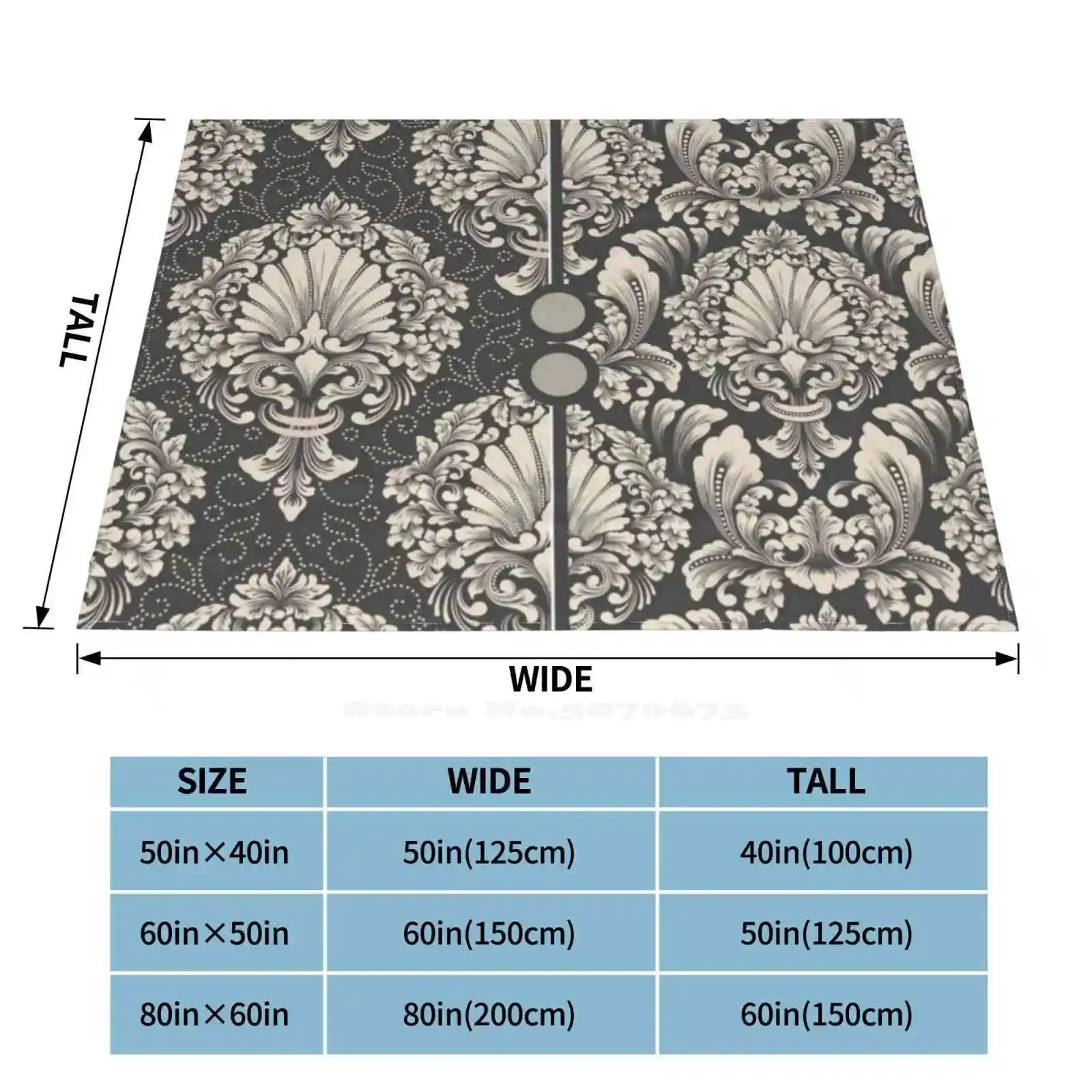Дамасский бесшовный узор Лидер продаж домашнее фланелевое одеяло цветочный