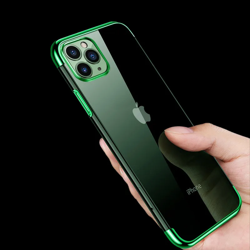 Ультратонкий ТПУ мягкий чехол для iPhone 11 Pro Max прозрачные чехлы Apple X XS XR 7 8 6 6S с