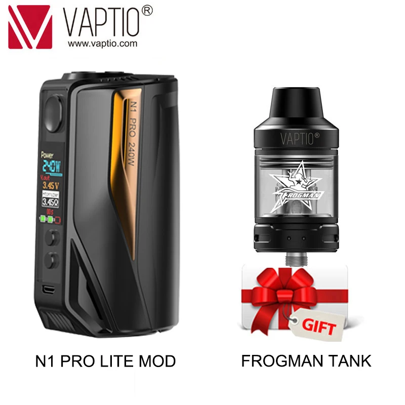 Подарочный Танк Vape mod 200 Вт оригинальная электронная сигарета Vaptio N1 Pro Box MOD
