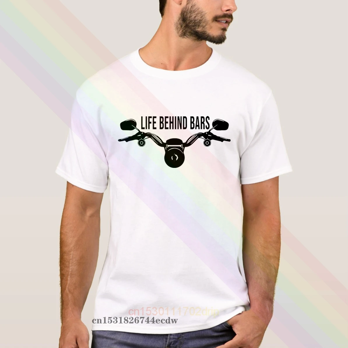 Новые 2020 летние жизнь за решеткой Мотоцикл логотип 100% хлопок на каждый день
