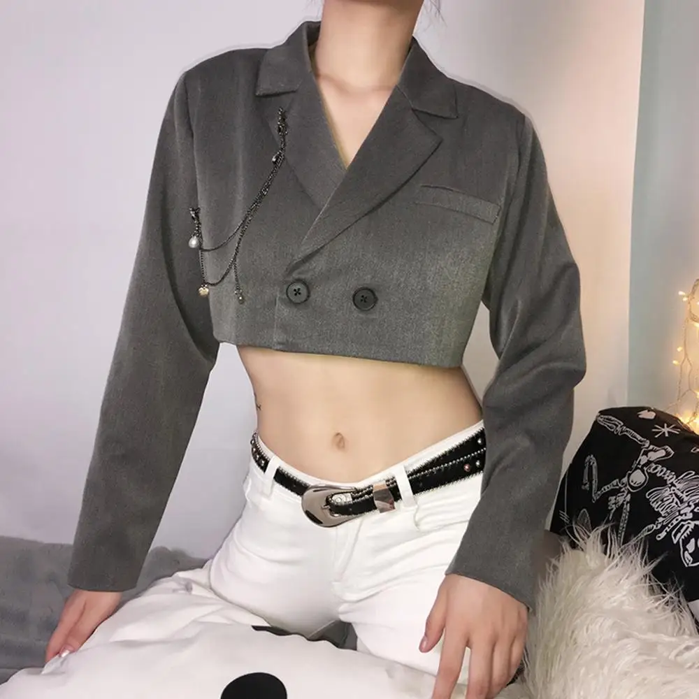 Женский Повседневный однотонный костюм с длинными рукавами Женская Осенняя мода