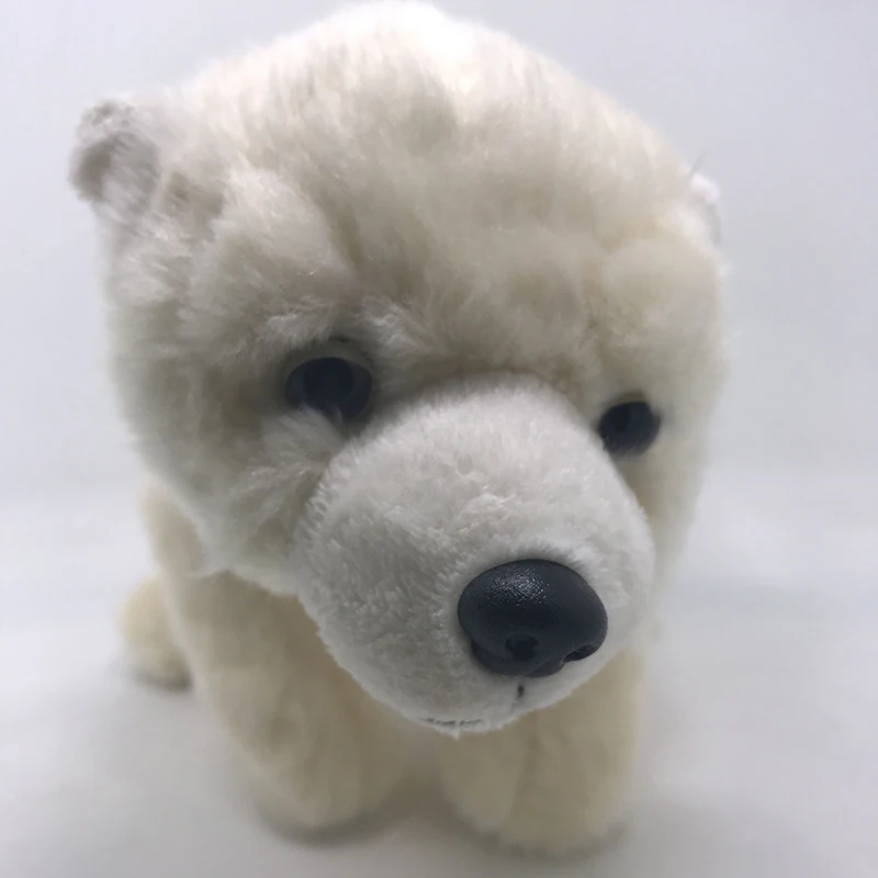 Оригинальная модель белого медведя плюшевая игрушка в виде животного кукла