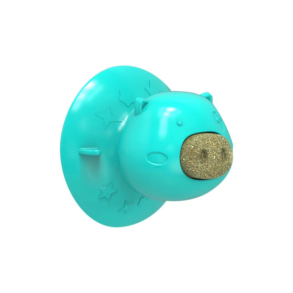 

Cat Toy 2020 Top Cat Toothbrush Mint Licking Nutrition Gel Ball Toy Licking Molar Suction Cup Pet Products Gato De Juguete