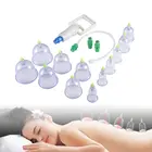 12 шт.компл. китайская медицинская вакуумная фототерапия, чашки для массажа, релаксации тела, здоровая фототерапия