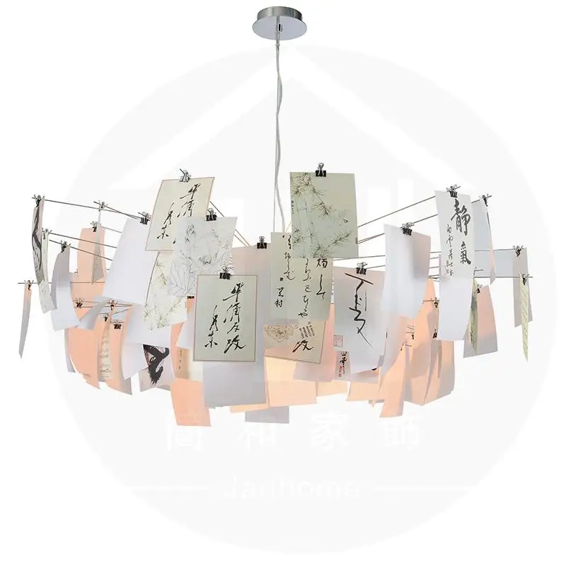 Скандинавские DIY светодиодный каллиграфия Zettel бумажные украшения лампа