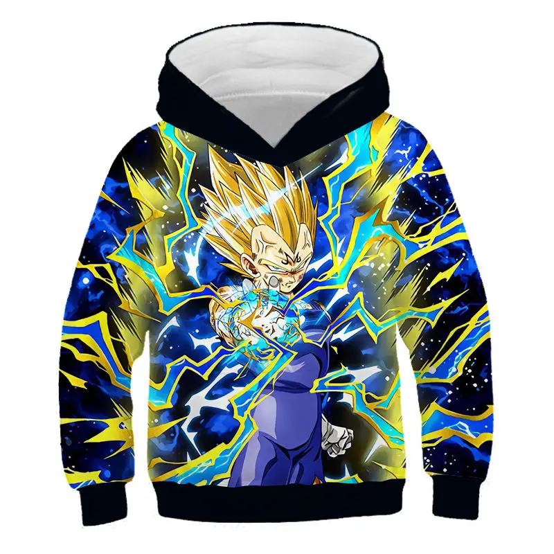 Японское аниме Dragon Ball Z Son Goku детские толстовки с 3D принтом Harajuku детские повседневные толстовки для мальчиков и девочек - Color: NT-214