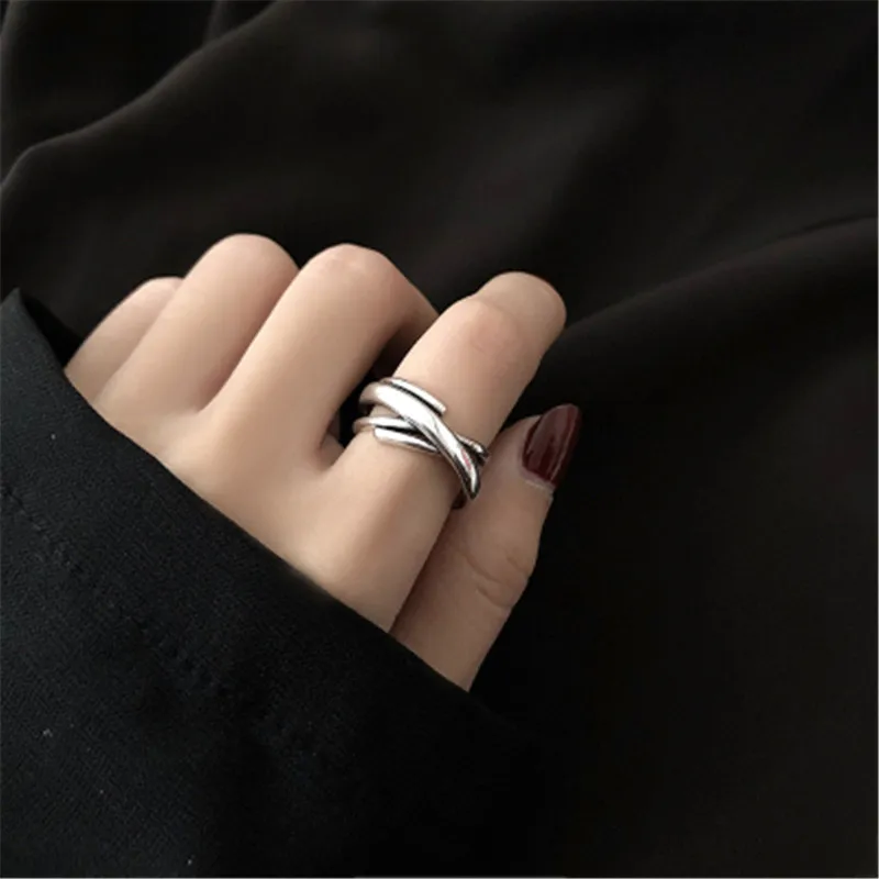 FFLACELL Стерлинговое кольцо с жемчужиной Открытое для свадебной церемонии