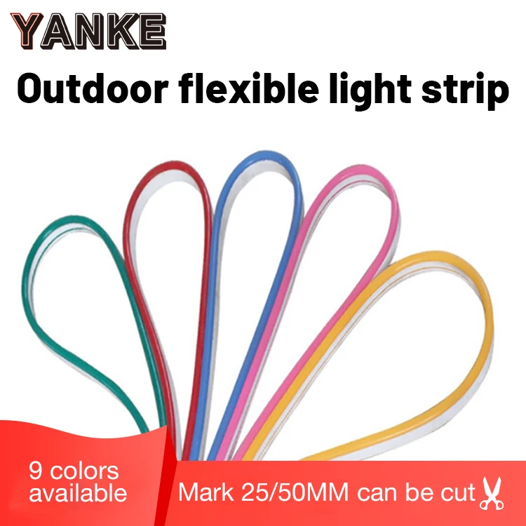

5M Led Light Strip Outdoor Waterproof Flexible Neon Light Strip Silicone 12V 24V Interior Decoration Light for Home