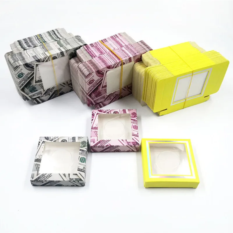 

26Pcs Color Square Eyelashes Packaging Box Hot-Selling DIY Gifts Wrap Carton Packaging Boxes Cardboards Gift Packaging Boxes