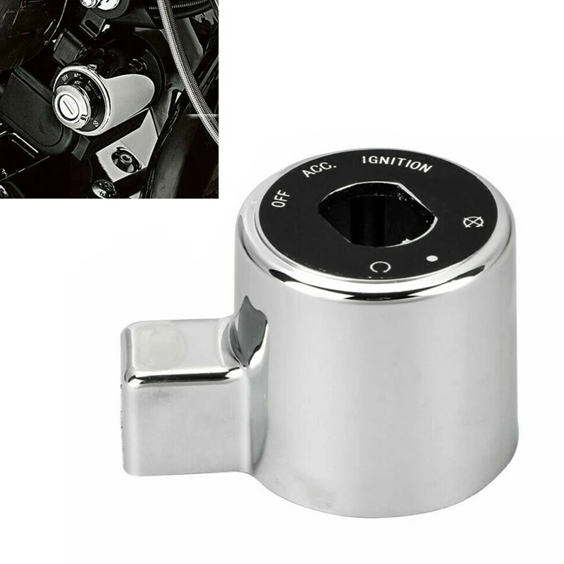 

Motorcycle Ignition Control Switch Key Decoration Cover ABS Cap for Sportster XL 883 1200 Roadster Nightster 2004-2013