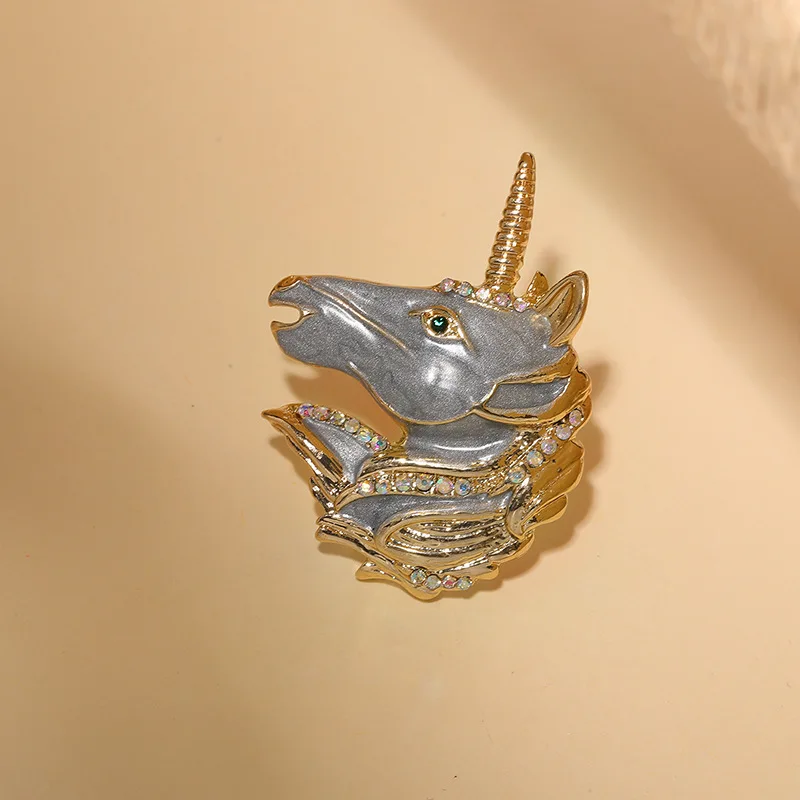 

Animal Brooch, Combined With Everything, Simple And Elegant, For Women Unicorn Brooch