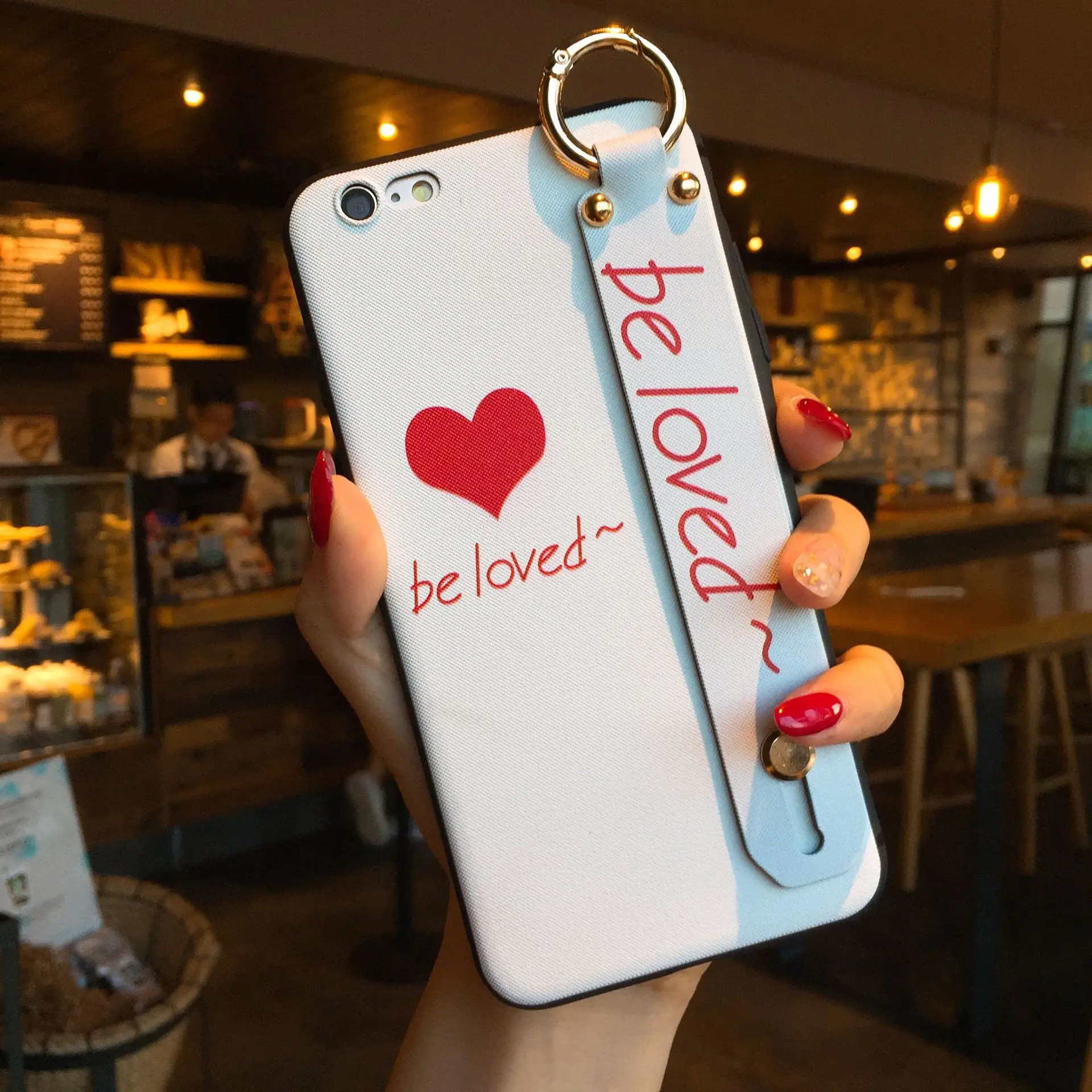 

For iphone X with ring for iPhone 11 mobile phone case anti-fall mobile phone protective cover creative embossed shell