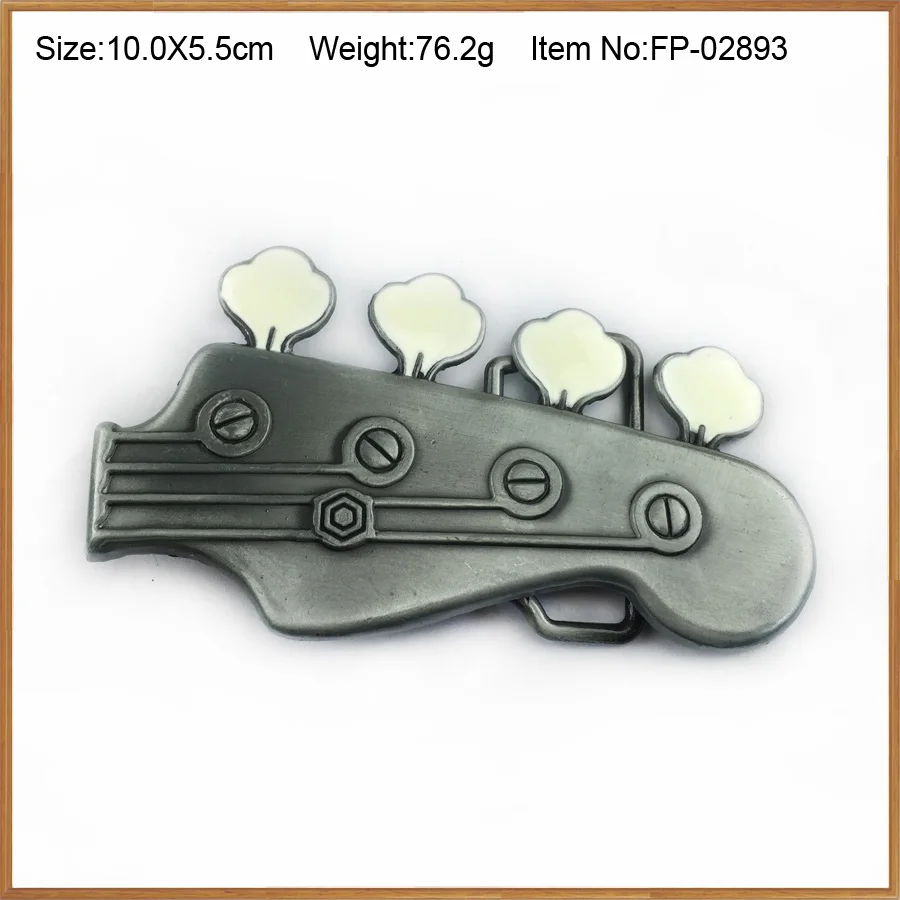 Buckleclub wholesale zinc alloy guitar head music jeans gift belt buckle for men FP-02893 pewter finish 4cm width loop | Дом и сад