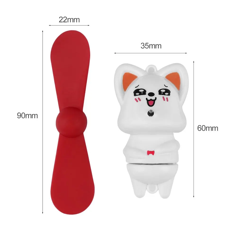 

Mini Pocket Fans Summer Universal Micro USB Cooling Fan Portable Size Cartoon Mechanical Timer Control Rotary Vane Standard Wind