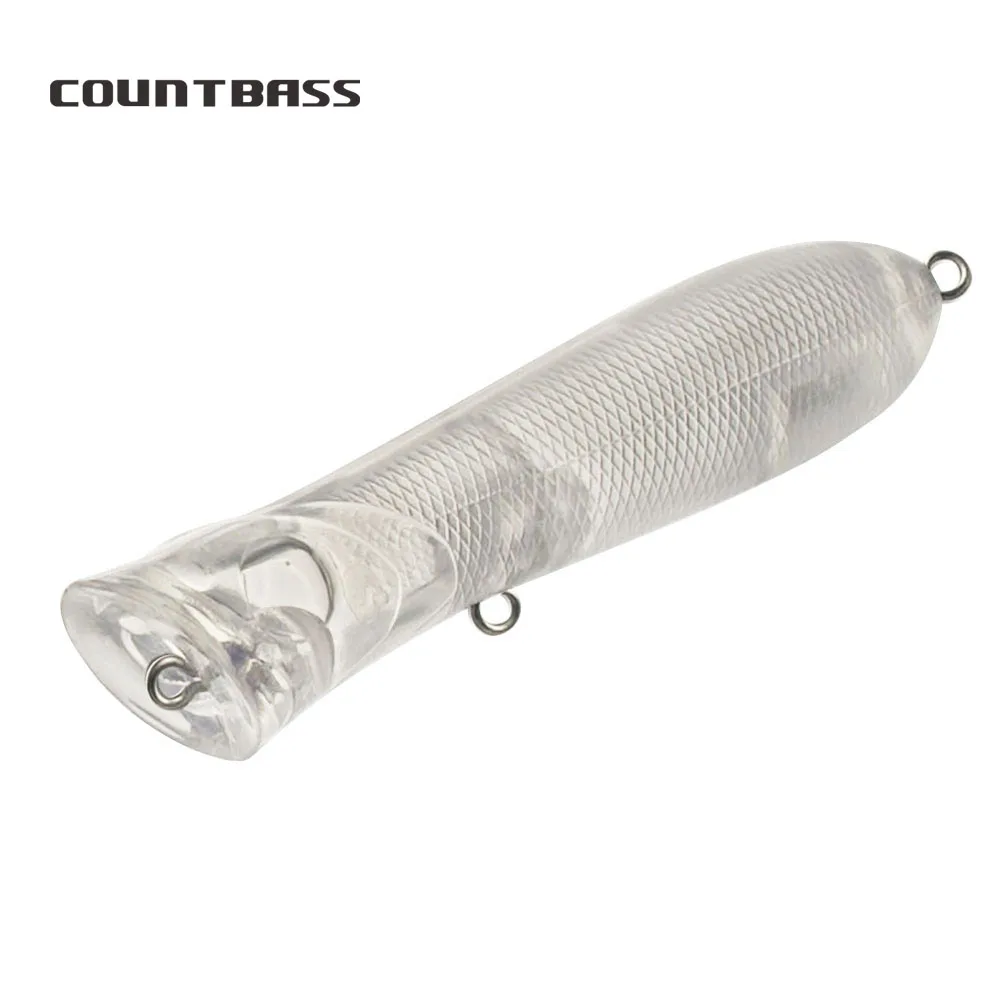 Пустые приманки топвотер 80 мм Неокрашенная рыболовная приманка Поппер воблеры