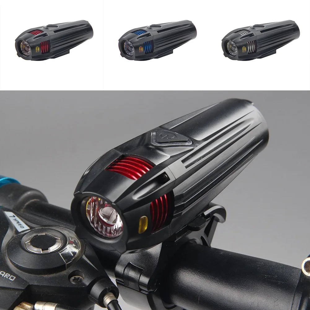 

Long Distance Bicycle Bike LED Front Headlight Light With Bracket Set Ultra-bright Universal Size For Cycling