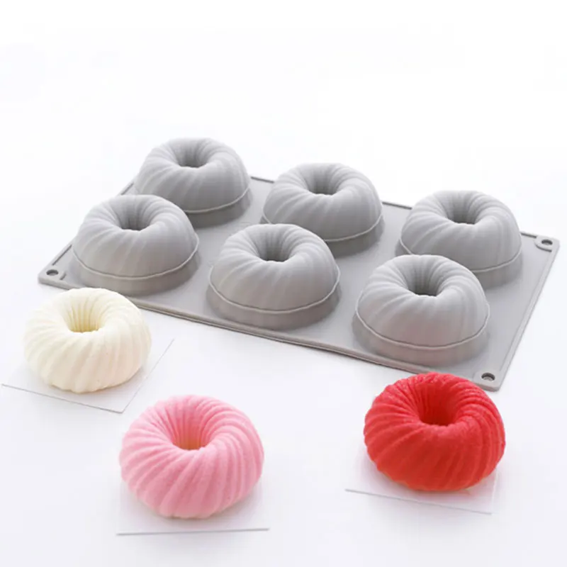 Силиконовая форма гибкая для торта Bundt с 3D технологией легко разбирается