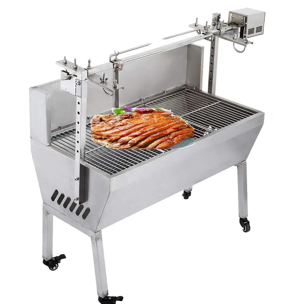 

VEVOR 60KG/132 LBS Electric Grill 25W Roaster Charcoal Spit Roast Machine BBQ Lamb Goat Rotisserie Spit Roast Grill Barbecue