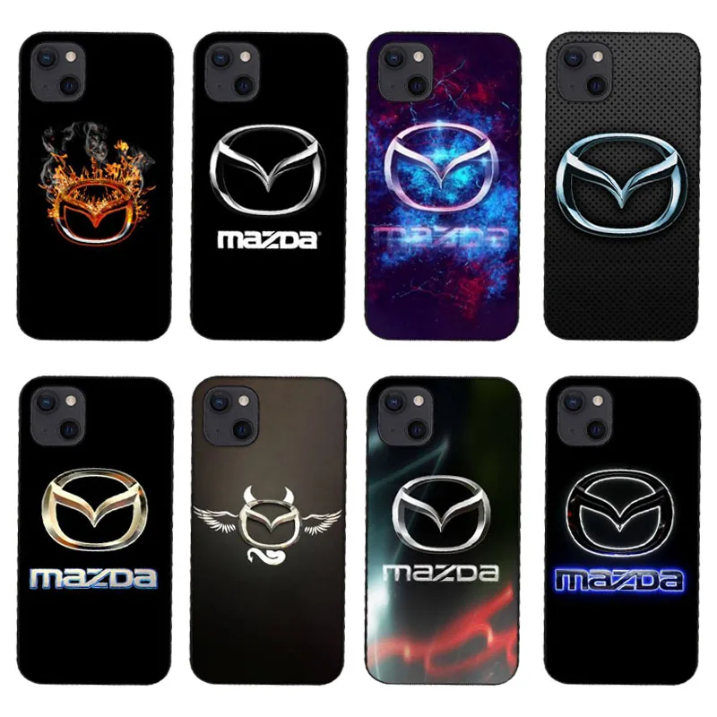 

Luxury Sport Car M-Mazda Phone Case for IPhone 11 12 Mini 13 Pro XS Max X 8 7 6s Plus SE XR Soft Silicone TPU Cover Coque Fundas