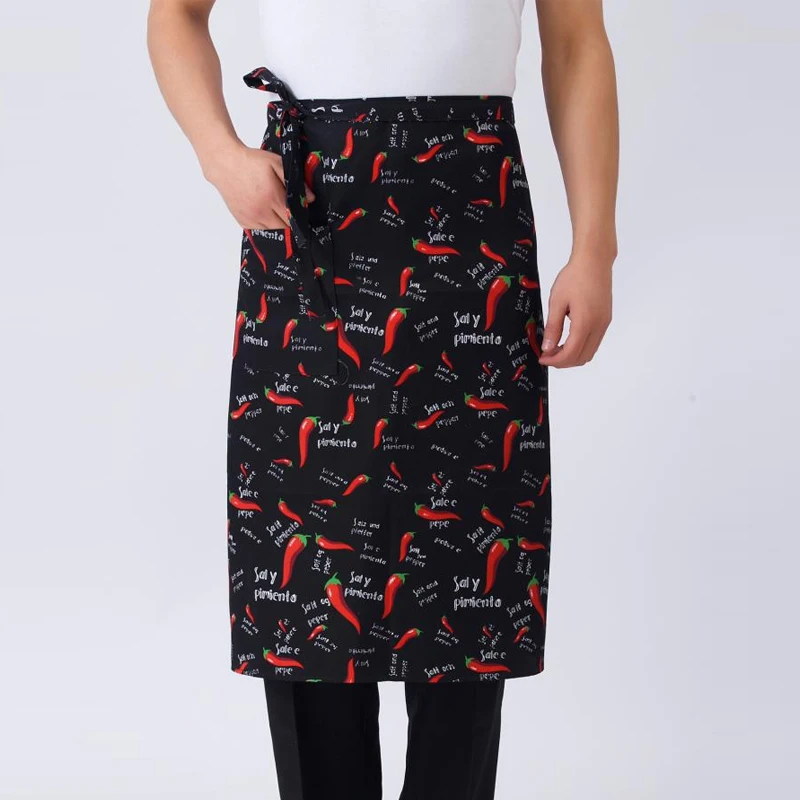 Vdakaer Новые Кухонные фартуки средней длины с длинной талией фартук для поваров