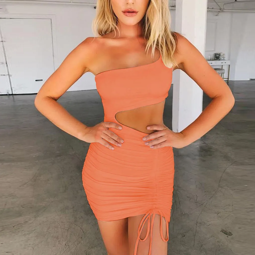 Модное женское Повседневное платье 2020 летнее сексуальное без бретелек на
