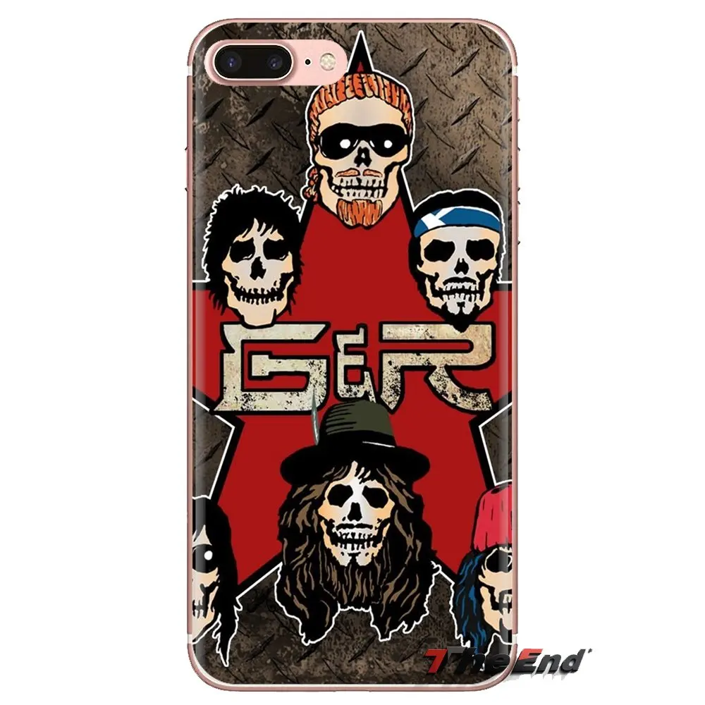 Силиконовые чехлы для телефона guns n roses музыкальная полоса ретро Xiao mi 6 A1 Max x 2 5X 6X Red