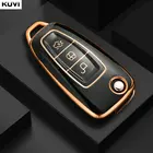 ТПУ Автомобильный складной чехол для ключей для Ford Focus C-Max S-Max Galaxy Mondeo Ranger Transit Tourneo индивидуальный Стайлинг