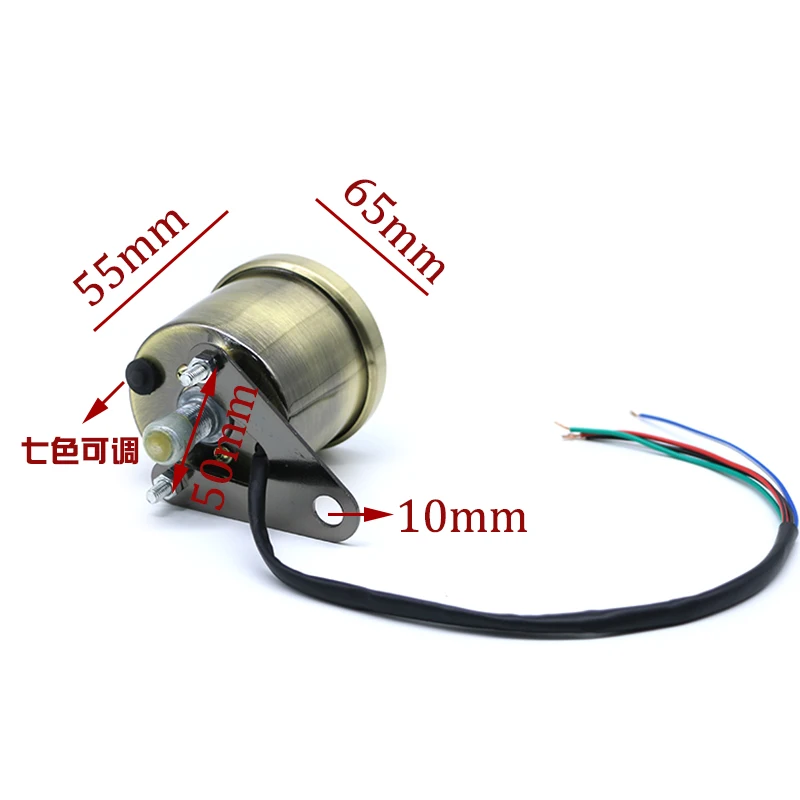 12V Retro Motorcycle Speedometer LCD Digital Tachometer Odometer Fuel Gauge Custom For Harley Honda Yamaha Suzuki Touring | Автомобили и