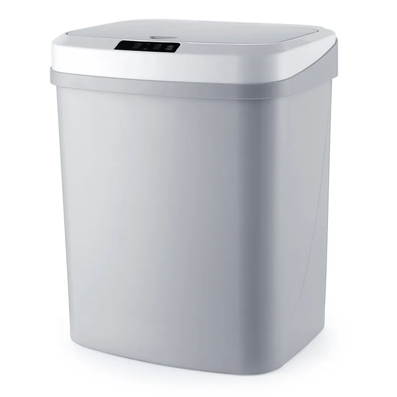 15L-gray Умный мусорный бак для дома, интеллектуальные мусорные ящики, Автоматическая Индукционная электрическая 15л корзина для мусора, ударная бочка, зарядка, версия - Цвет: 15L-gray