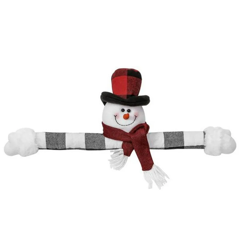 

Cute Cartoon Christmas Curtain Buckle Old Man Snowman Curtain Buckle Curtain Decoration Fun Christmas pendant Decoration Gifts A