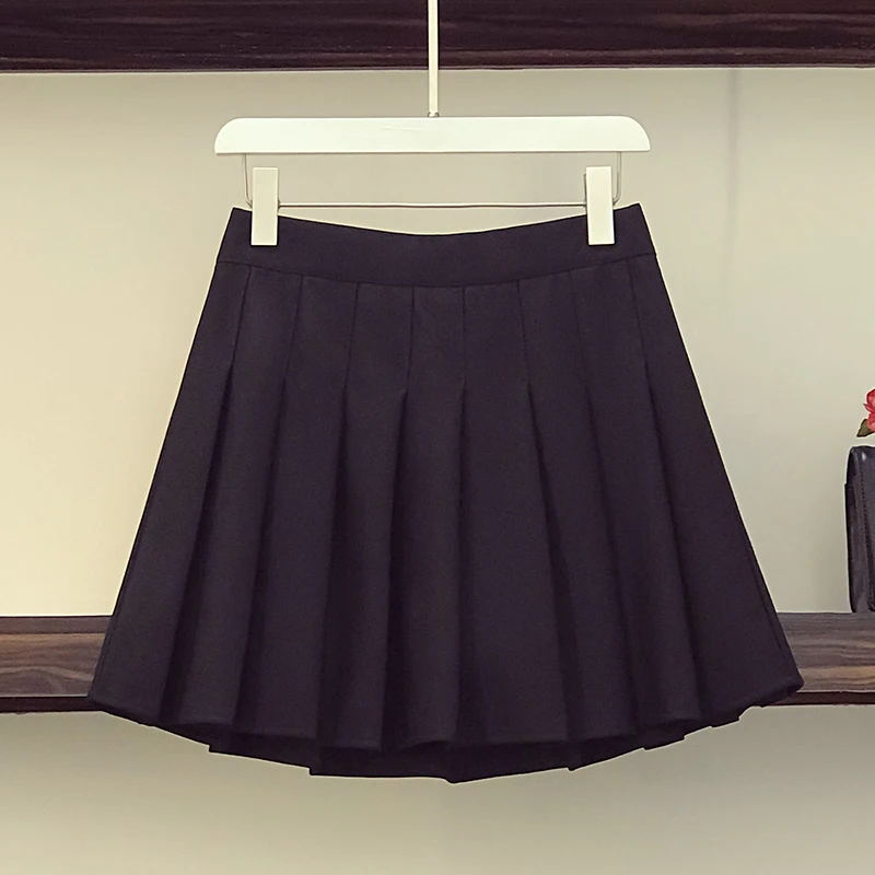 

Корейской моды и верхом «гармошкой»; Цвета: чёрный, юбки размера плюс harajuku kawaii Женская юбка длиной выше колена faldas DM