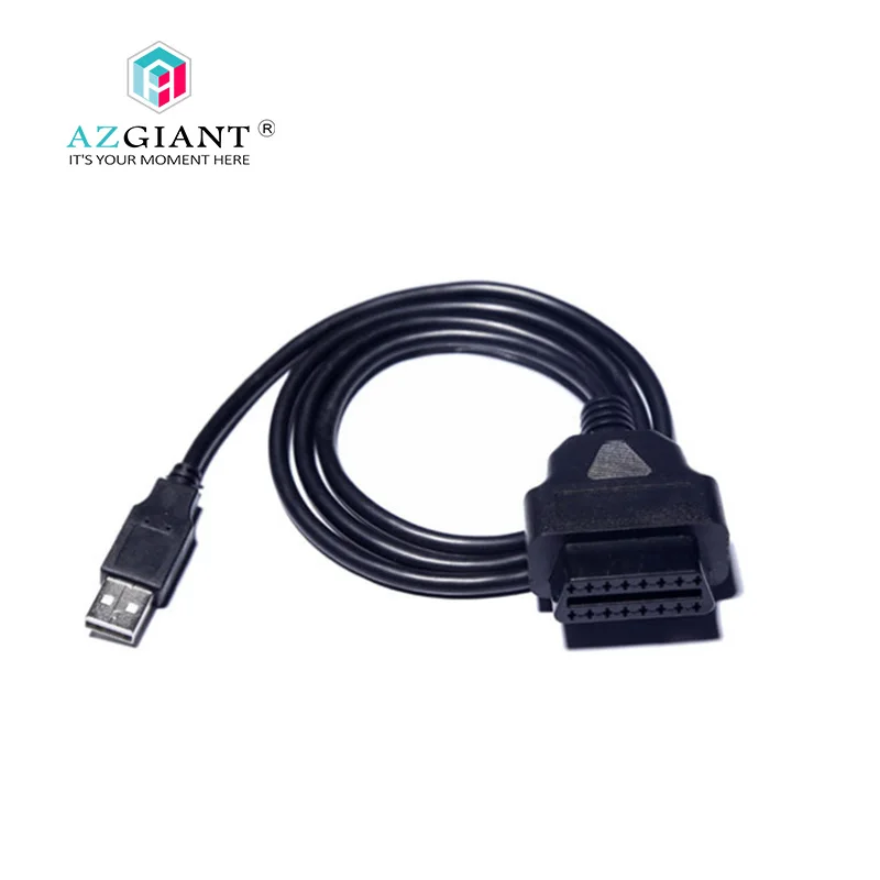 AZGIANT автомобильный OBD2 Женский к USB кабель для вождения компьютера OBD