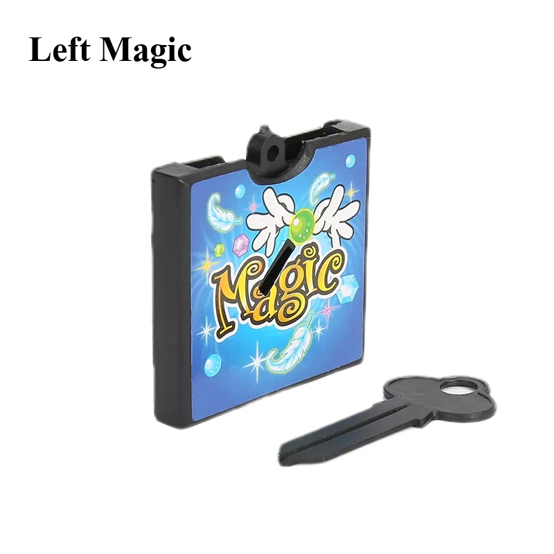 Key Thru Coin Box Magic Tricks Key Thru Close Up Street Magic Props  For Children Gift Illusion Gimmicks  Mentalism images - 6