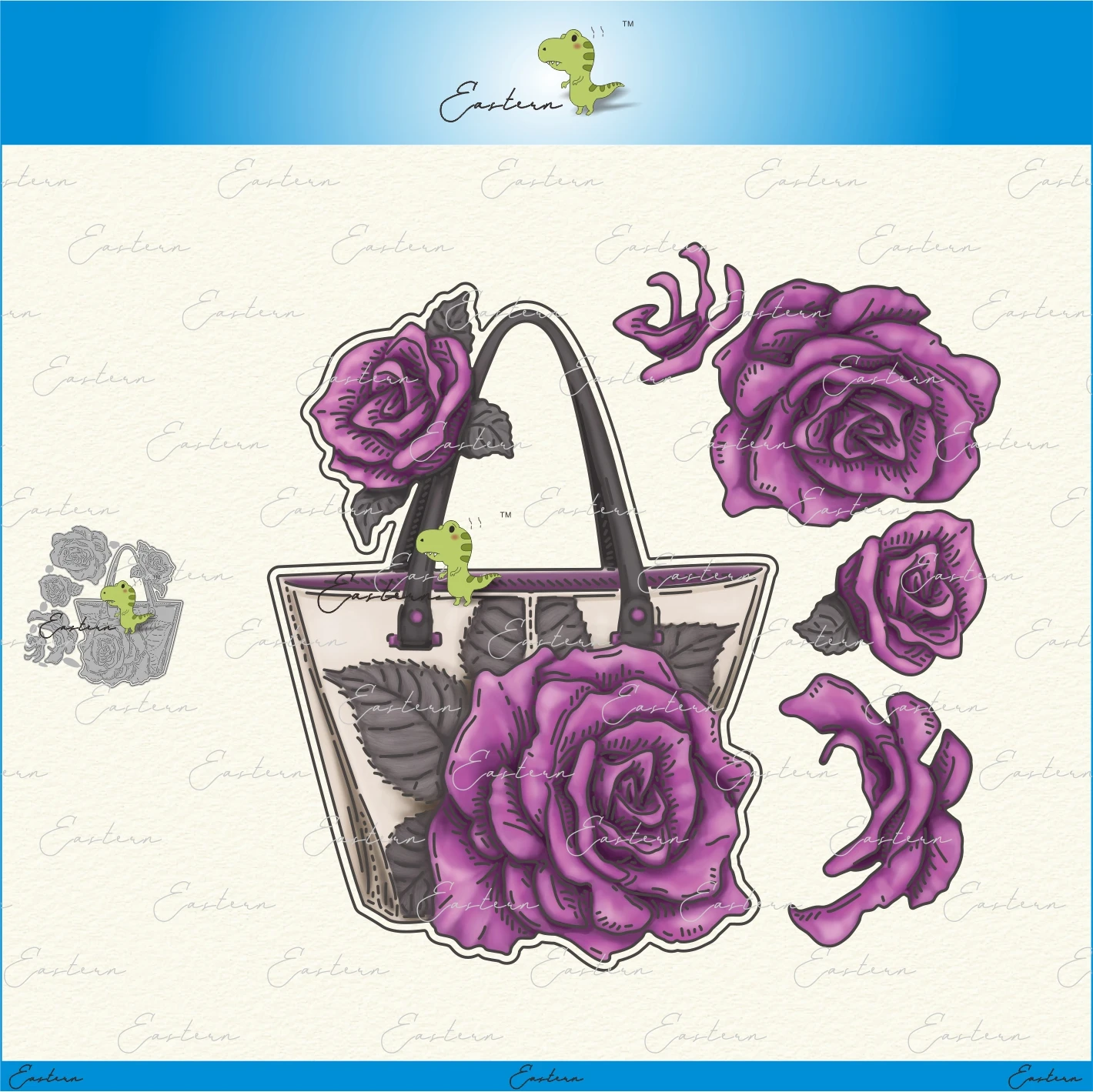 

Rose handbag Cutting Dies 2020 new dies DIY dies Scrapbooking Paper Making Craft die Matching color paper dies Metal mould