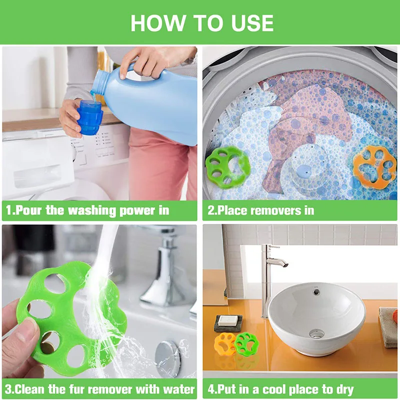 Pet Hair Remover Washing Machine Reusable Laundry Fur Catcher Cleaning Products Accessories wasmachine haar verwijderaar | Дом и сад