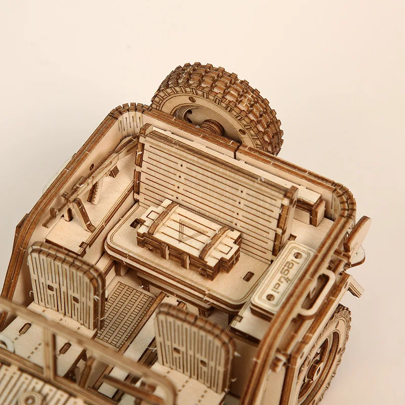 

3D Wooden Puzzle Jeep Car Model Toys for Children Kids Birthday Gift