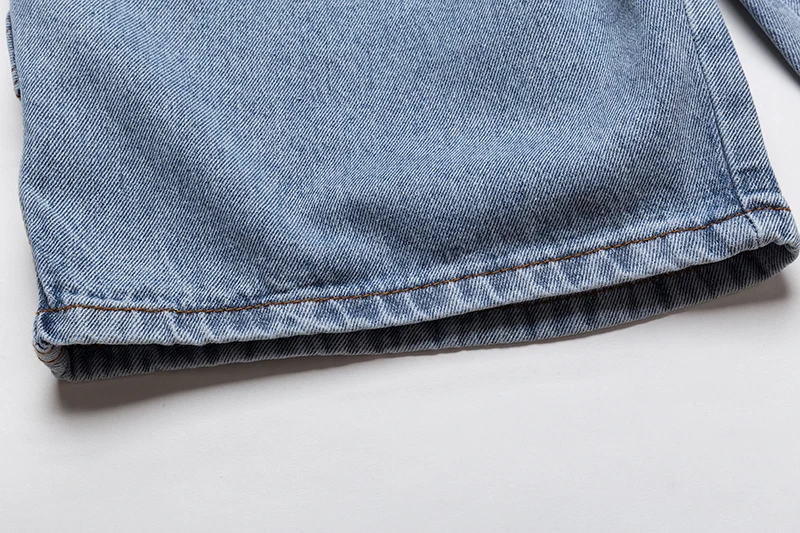 Уличные джинсовые шорты в японском ретро стиле мужские и женские свободные брюки