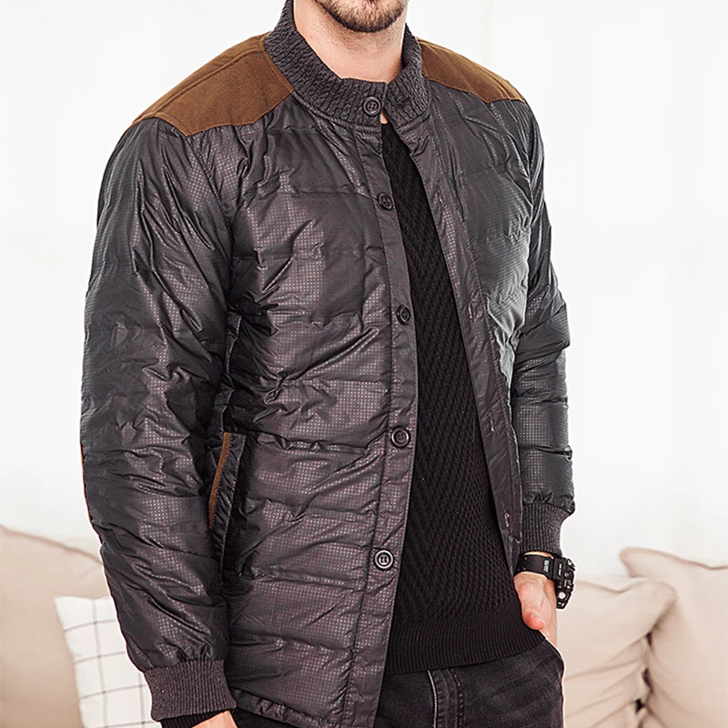 Мужской пуховик Канадская зимняя повседневная куртка утепленная бархатная