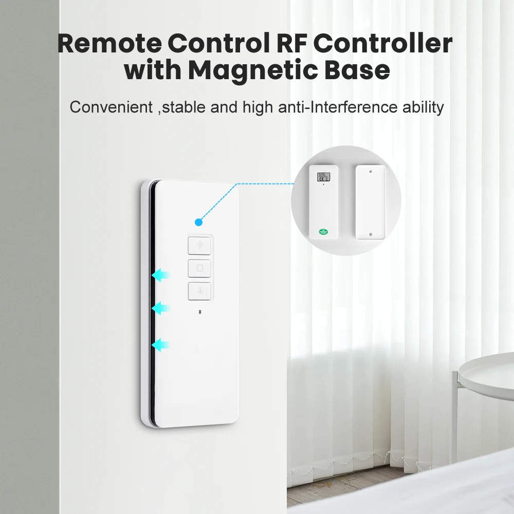 Мотор AVATTO Tuya Zigbee для рулонных штор со встроенным литиевым аккумулятором