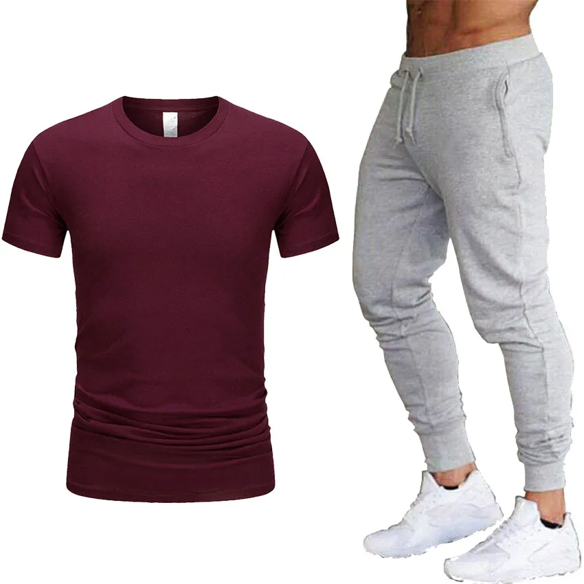 Бесплатная доставка комплект из 2 предметов мужской спортивный костюм одежда для