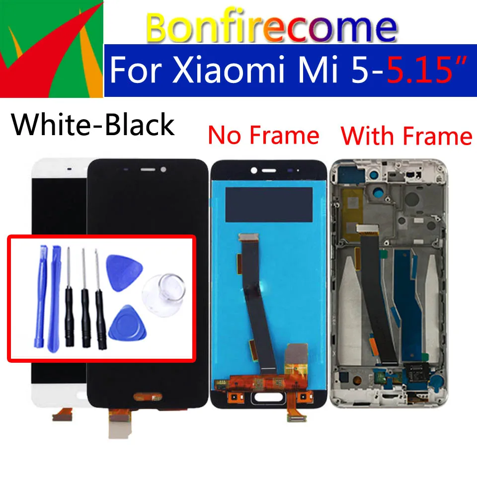 

Оригинальный дисплей 5,15 дюйма для Xiaomi Mi5 Mi 5, дигитайзер сенсорного ЖК-экрана с рамкой, сменный дисплей в сборе для Xiaomi Mi 5