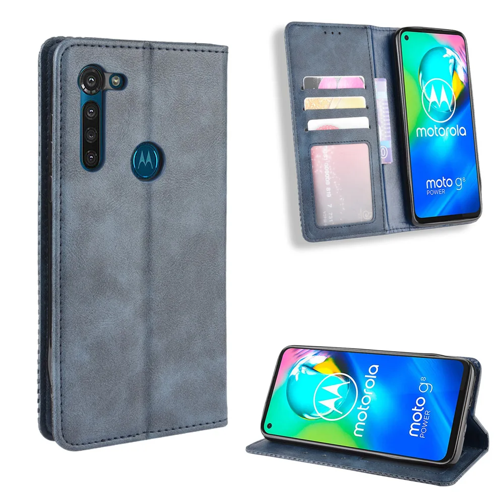 Чехол бумажник для Motorola Moto G8 Power XT2041 1 кожаный чехол телефона G8Power с
