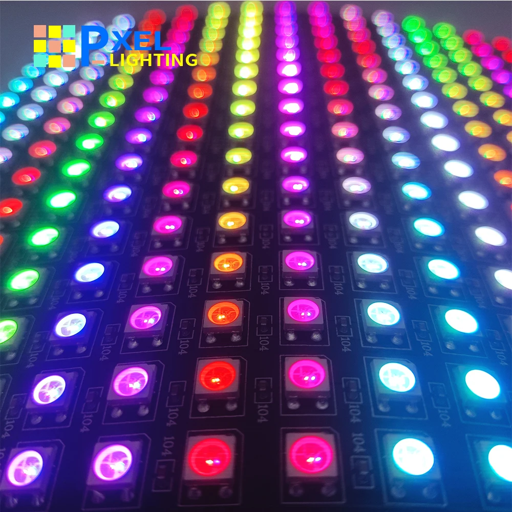 Полноцветная программируемая цифровая RGB Светодиодная лента WS2812B 8*8/16*16/8*32