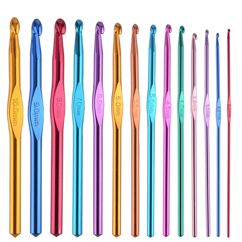 1 шт. Алюминиевые крючки для вязания 2-10 мм | Дом и сад