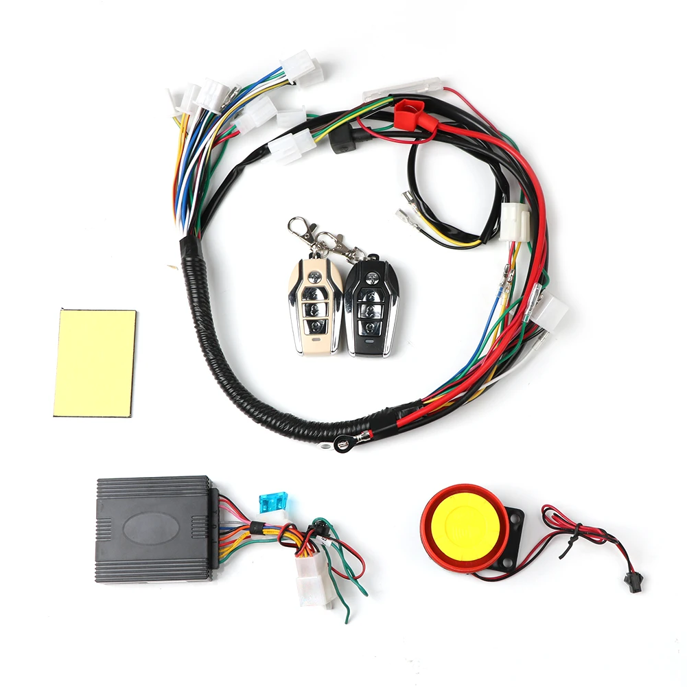 

Full Electrical Wiring Harness Kit Fit For Dirt Bike ATV 50 70 90 110CC And Security Alarm System