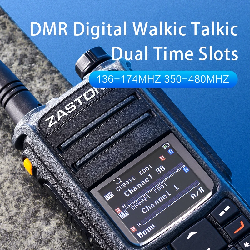 zastone uv008 dmr walkie talkie digita two way radio dual band 10w dual time slot walkie talkie gps free global shipping