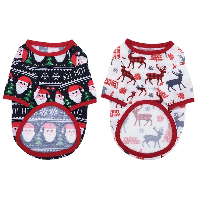 

Pet Cotton T-shirt Thick Vest Puppy Casual Pullover Comfortable Breathable Printed Clothes For Small Medium Dogs Pet Accessories